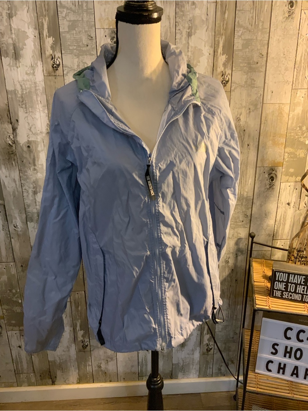 The North Face Women's Light Blue Hooded Utility Jacket
